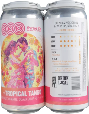 Three 3's Tropical Tango Sour Ale