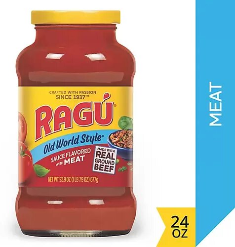 Ragu Old World Style Flavored W Meat Smooth