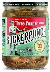 Suckerpunch Gourmet Pickles 3 Pepper Fire Spears