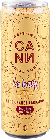 CANN BLOOD ORANGE & CARDAMOM SELTZER 3MG THC/6MG CBD 4PK CAN