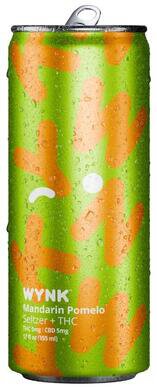 WYNK MANDARIN POMELO SELTZER 3MG THC/3MG CBD 4PK CAN