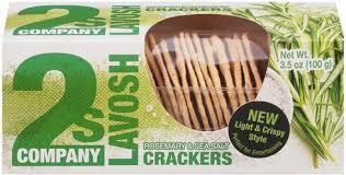 2s Company Lavosh Rosemary & Sea Salt Crackers