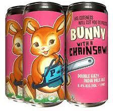 Paperback Brewing Co Bunny With A Chainsaw Double Hazy Ipa Beer California Usa