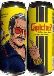Paperback Brewing Co Capiche Italian Style Pilsner Beer California Usa