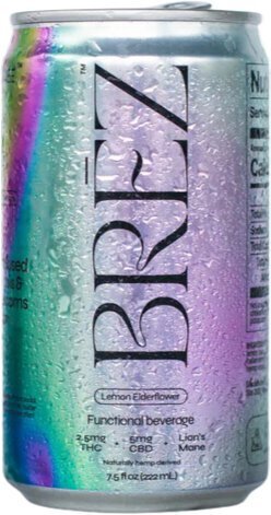 Brez Single Lemon Elderflower Microdosed Cannabis & Mushroom Na