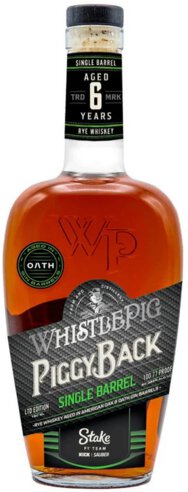 Whistlepig Piggyback Single Barrel Oath Gin Barrel Finish