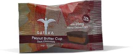 Gataka Wellness Dark Chocolate Peanut Buttercup CBD 20mg