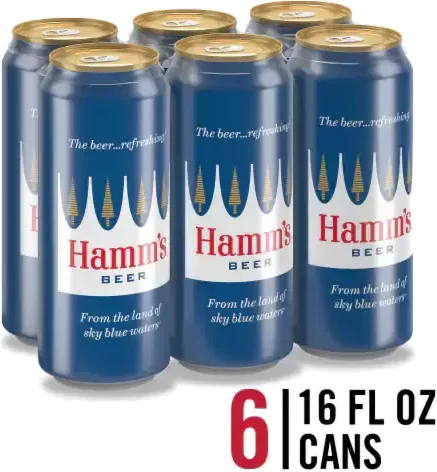 Hamm's Premium Beer 6pk 16oz cans