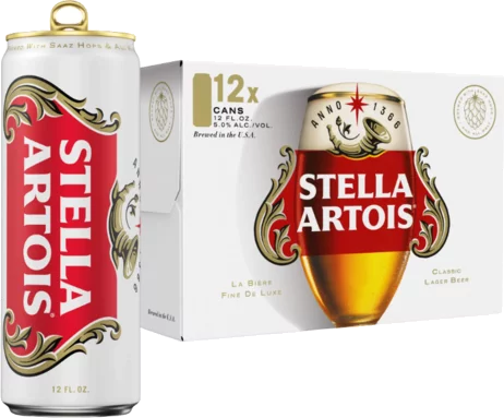 Stella Artois Cans **Retail Price $18** Dining Out
