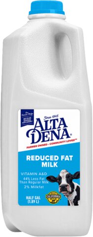 Alta Dena Reduced Fat Milk Half Gallon
