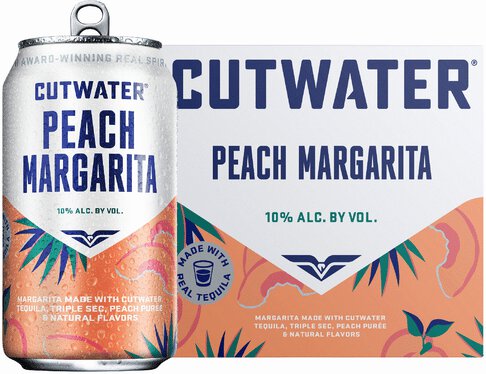 Cutwater Peach Margarita (4-Pack) Cans