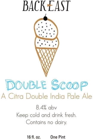 Back East Brewing Double Scoop IPA