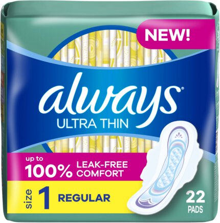 Always Pads Ultra Thin Flexi Wings Regular
