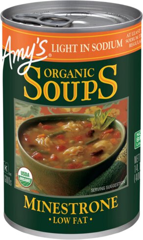Amy's Kitchen Soup Light in Sodium Minestrone Low Fat