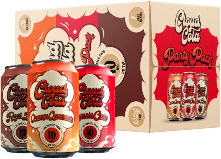 Cloud Cola Party Pack Variety 10mg THC Soda