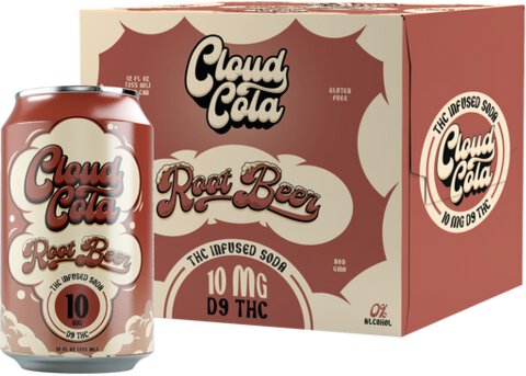 Cloud Cola Root Beer 10mg THC Soda