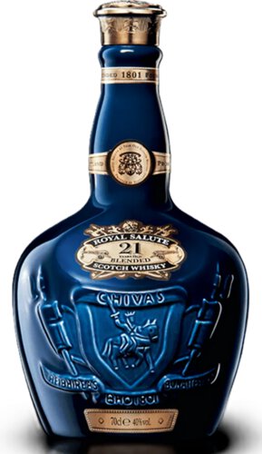 Chivas Brothers Royal Salute 21 Year Blended Scotch Whiskey Sapphire Flagon (700ml)