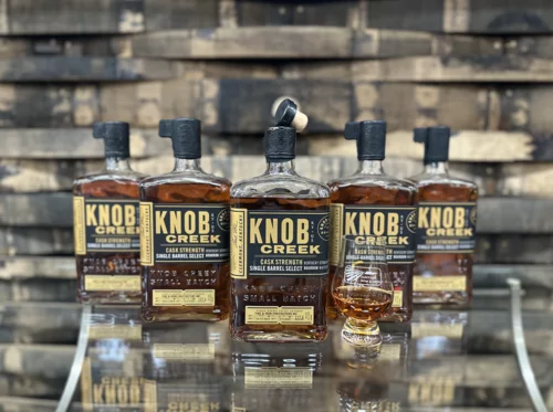 Knob Creek Single Barrel Cask Strength Bourbon Fire & Iron MC Select 117.4 Proof