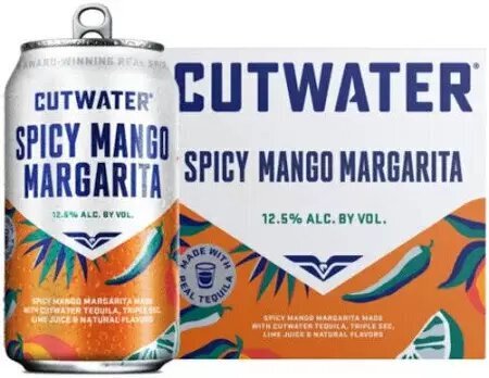 Cutwater Spicy Mango Margarita (4-Pack) Cans