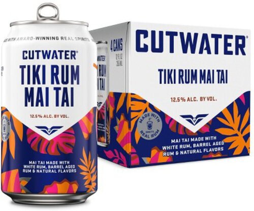 Cutwater Tiki Rum Mai Tai Tropical (4-Pack) Cans