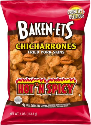 Baken-Ets Chicharrones Hot N Spicy Fried Pork Skin