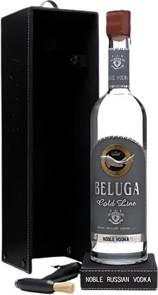Beluga Gold Line Vodka Leather Gift Pack