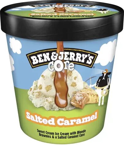 Ben & Jerry's Salted Caramel Core Sweet Cream Ice Cream