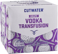 Cutwater Cocktails Grape Vodka Transf 4 Pk