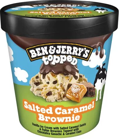Ben & Jerry's Topped Salted Caramel Brownie Ice Cream