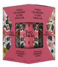 Two Chicks Sparkling Cranberry Tartini RTD Cocktail Cans