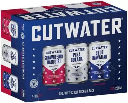 Cutwater Red White Blue 12pk Cans
