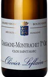 Olivier Leflaive Chassagne Montrachet 1er Cru Saint Marc