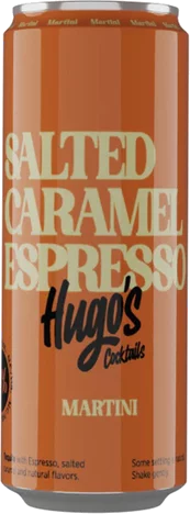Hugo's Cocktails Salted Caramel Espresso Martini Cocktail Can