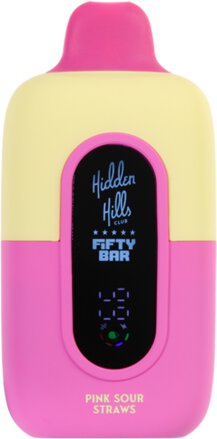 Fifty Bar x Hidden Hills Club 20k Pink Sour Straws