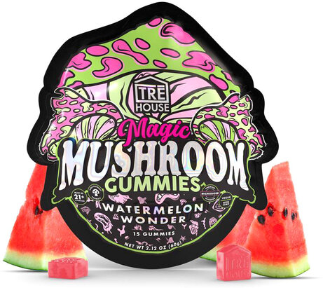 Tre House Magic Mushroom Watermelon Wonder Gummies
