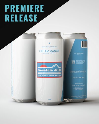 Outer Range Brewing Mountain Drips Hazy Double IPA