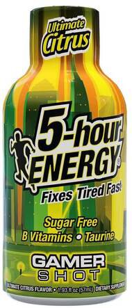 5-hour Energy Shot Gamer Strength Ultimate Citrus