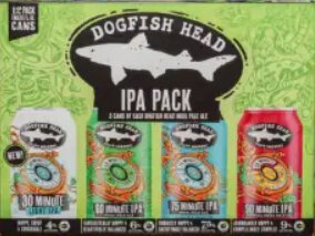 Dogfish All IPA Variety Pack 2/12 Can