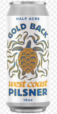 Half Acre Gold Back West Coast Pilsner
