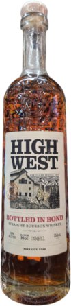 High West Bottled In Bond Bourbon Whiskey