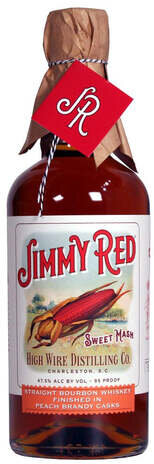 High Wire Distilling Co Jimmy Red Bourbon Whiskey Finished In Peach Brandy Casks