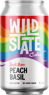 Wild State Pride Edition Peach Basil Cider