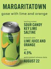 Lamplighter Margaritatown Gose With Lime And Orange