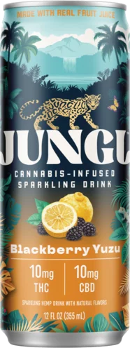 Jungl Cannabis Infused Sparkling Blackberry Yuzu 10mg Thc Cbd