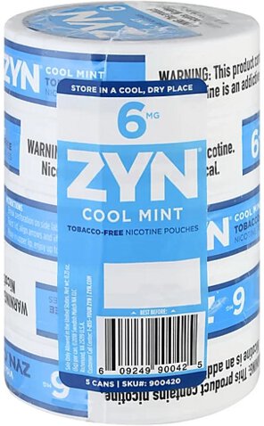 Zyn Cool Mint 6mg 5 Pack