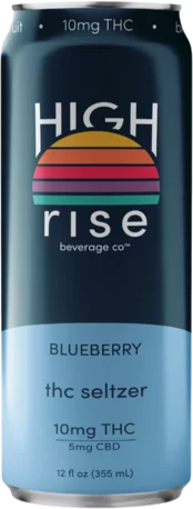 High Rise Blueberry 10mg THC Seltzer