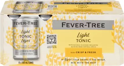 Fever Tree Light Tonic Water Cans