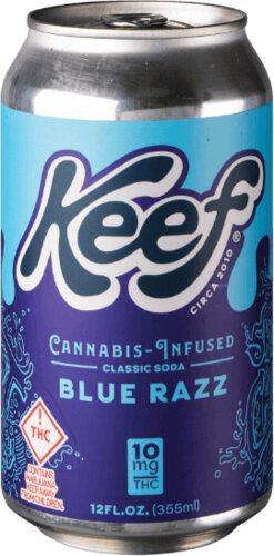 Keef Blue Razz 10mg THC Classic Soda