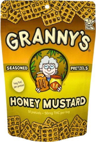 Grannys Honey Mustard Pretzels 50mg THC