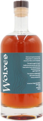 Wolves 5 Year Old American Single Malt Whiskey 48% ABV 750mL